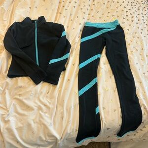 NY2 Sportswear Girls Figure Skating Jacket Pants Set Child XS